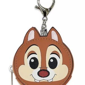 Disney Parks Chip & Dale Faux Leather Flair Bag Charm